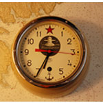 Russian Submarine 8-Day Bulkhead Clock