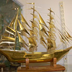 Solid Brass Clipper Ship
